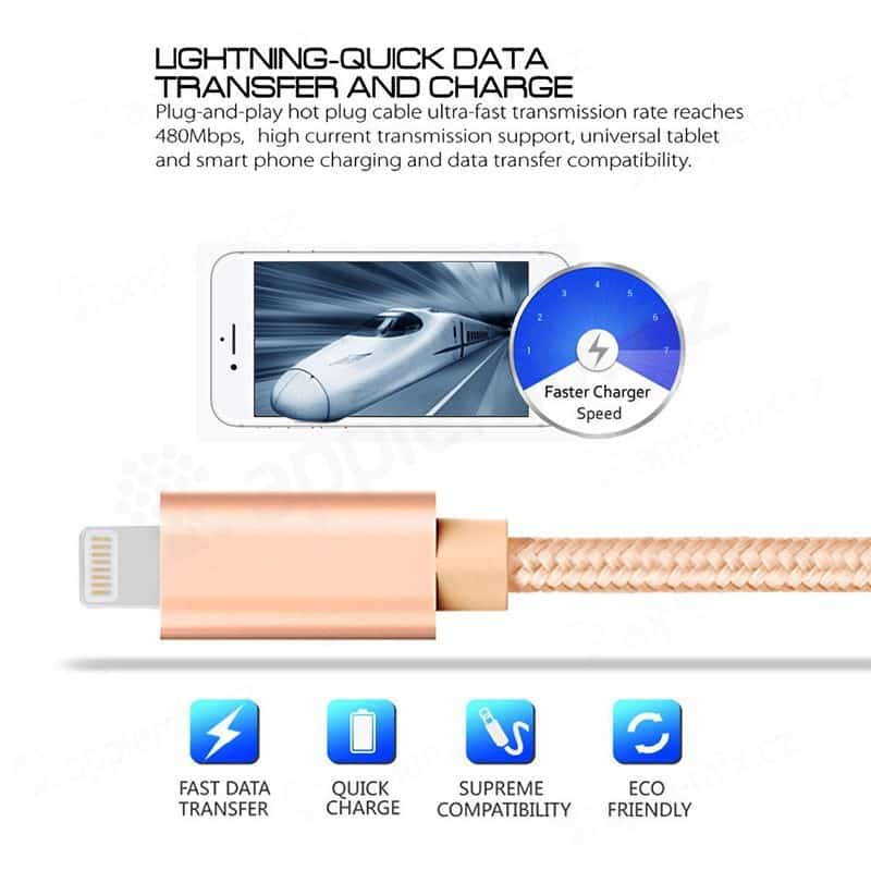 Cable pour IPHONE 5/6/7/8/10/11/12, iPhone iPad ou iPod - 2m - صورة 2