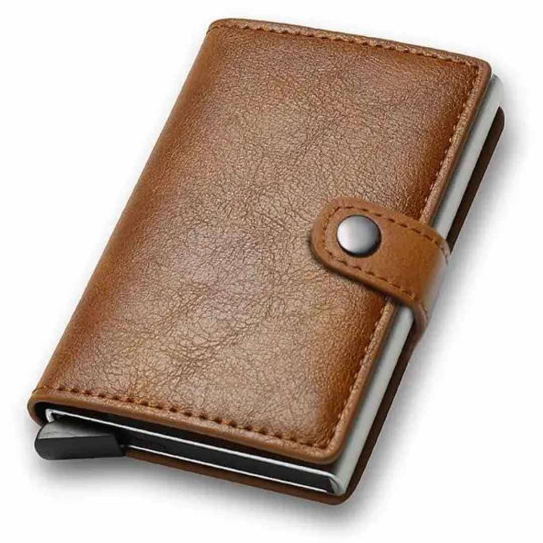PORTE CARTE CREDIT - POP UP WALLET TS2 - MARRON FONCEE - صورة 6
