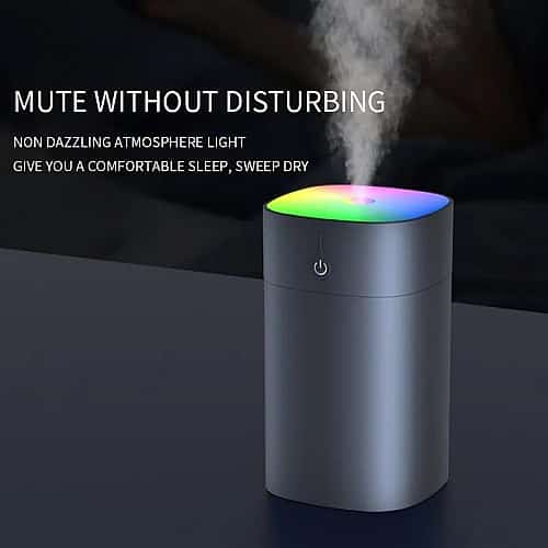 Humidificateur portable à lumière LED colorée (SD09) - Silver - صورة 4
