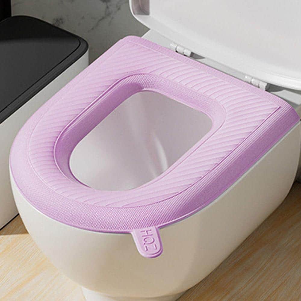 Abattant Siège coussin de toilette en silicone 40x37cm - rose
