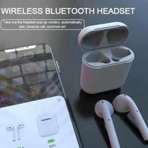 Ecouteurs Sans Fil - kit Bluetooth Tactile i12 - rose - صورة 4
