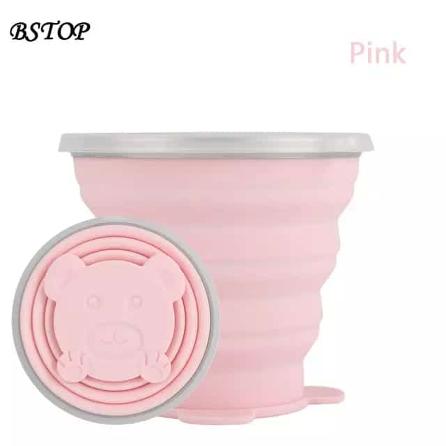 Tasse Silicone Pliable - 250ml - BLANC - صورة 6