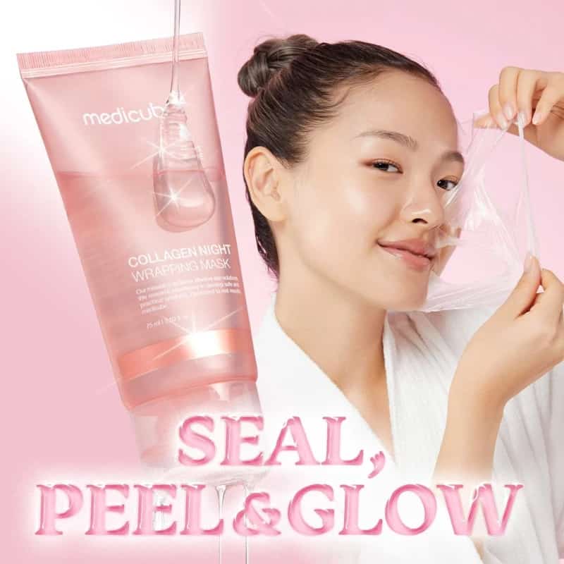Pack Duo Collagène Medicube : Collagen Jelly Cream + Collagen Night Wrapping Mask - صورة 3