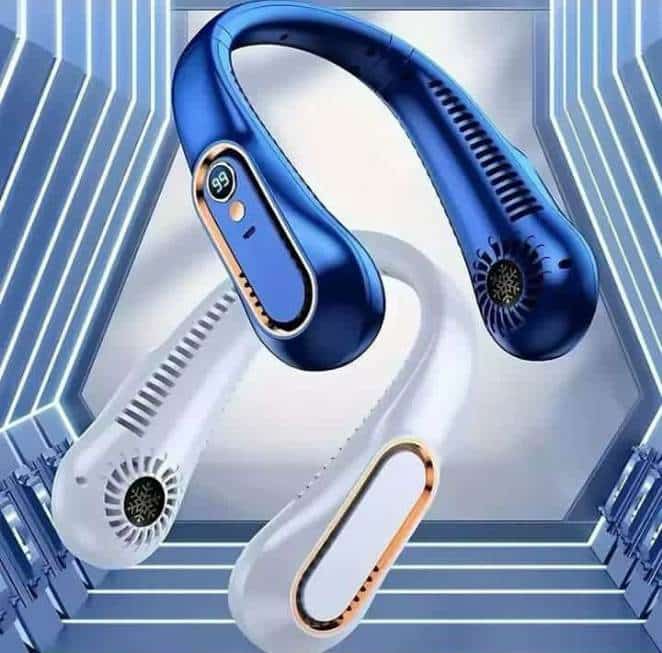 Ventilateur de cou (المروحة المحمولة) - أزرق - صورة 6