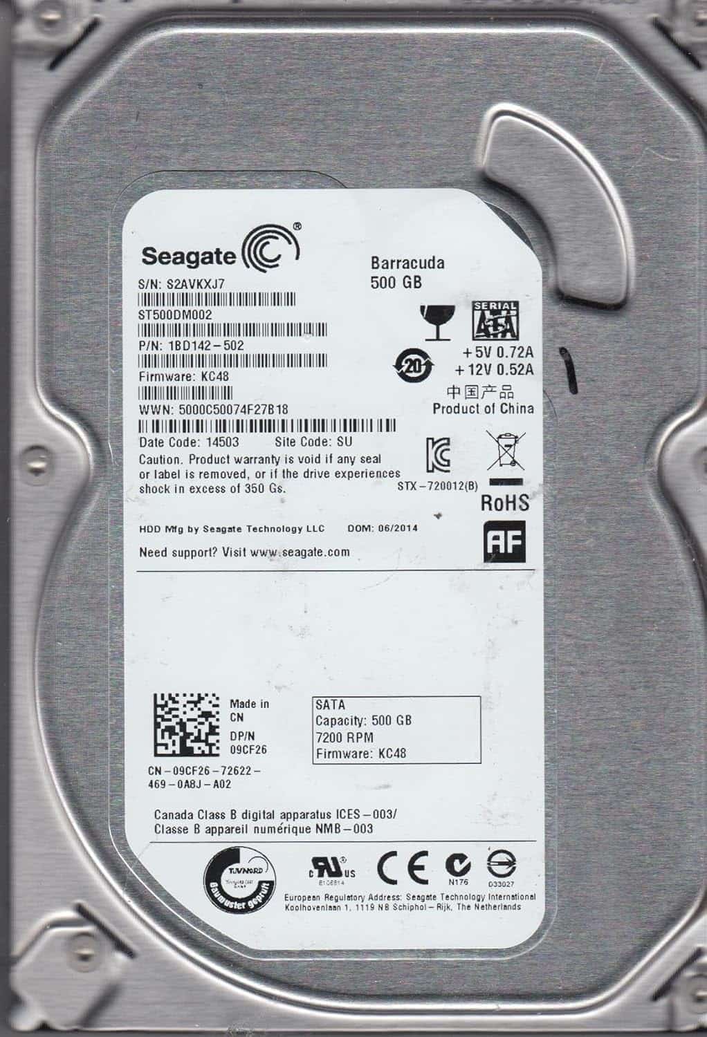 Disque Dur Vidéosurveillance 500g - صورة 2