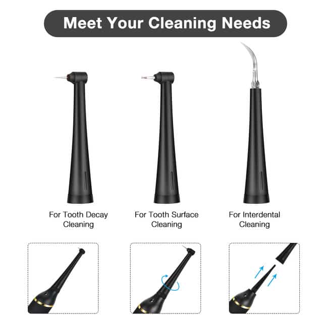 Détartreur électrique portable pour les dents, élimine le tartre et les taches, blanchiment, chargeur USB - صورة 5