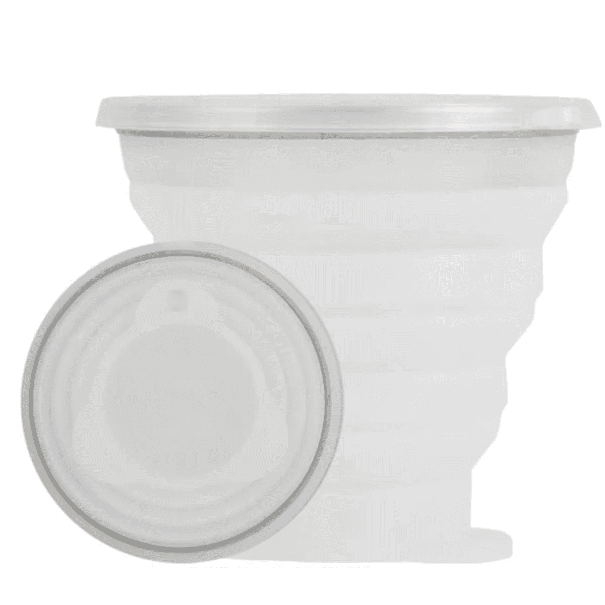 Tasse Silicone Pliable - 250ml - BLANC - صورة 5
