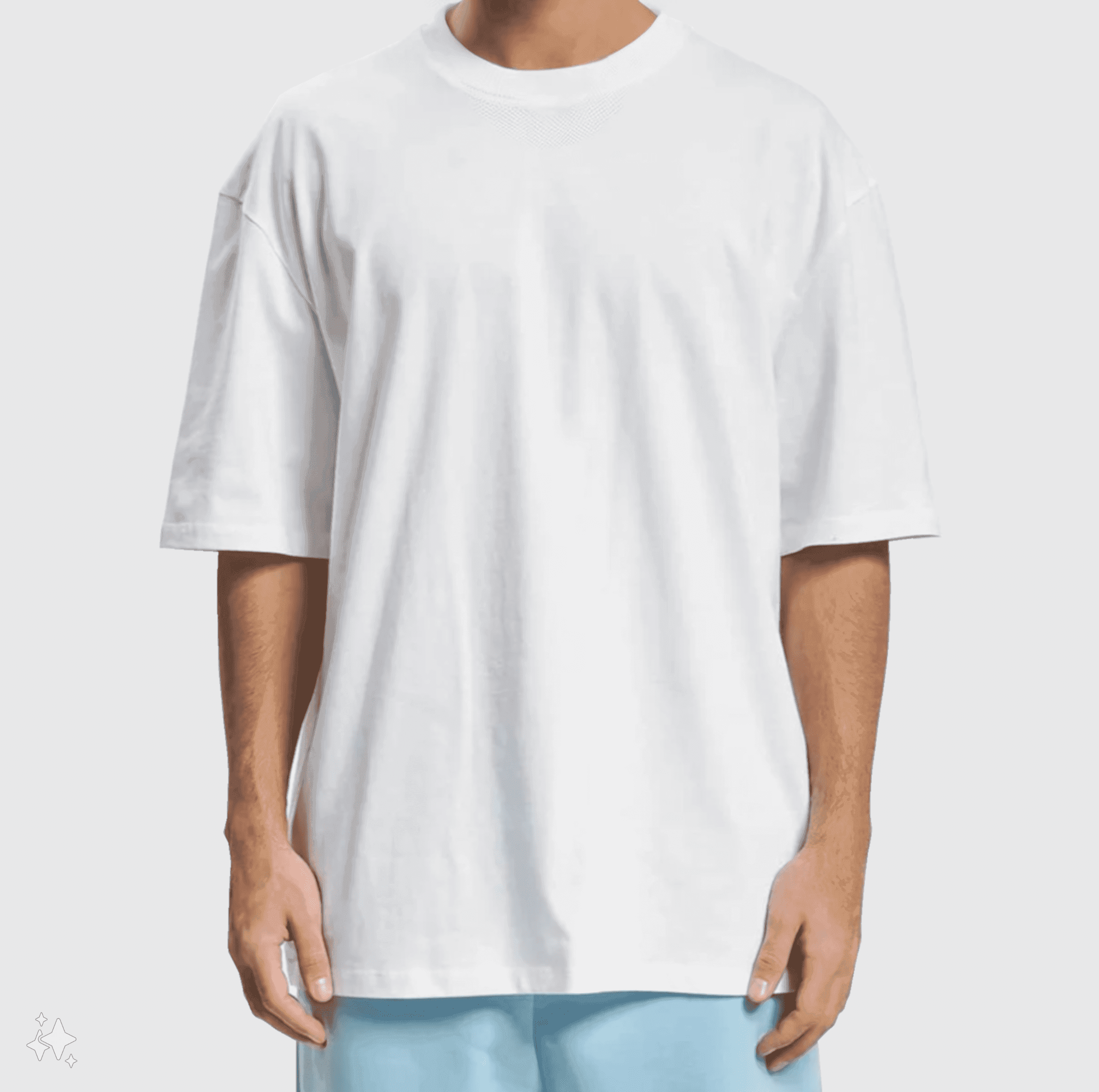 Oversize t shift Blanc/Noir . - Blanc 2XL - صورة 3