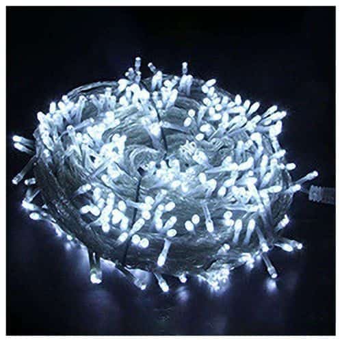 Kit 100 LED Noël Guirlande de fête décoratif - blanc - صورة 5