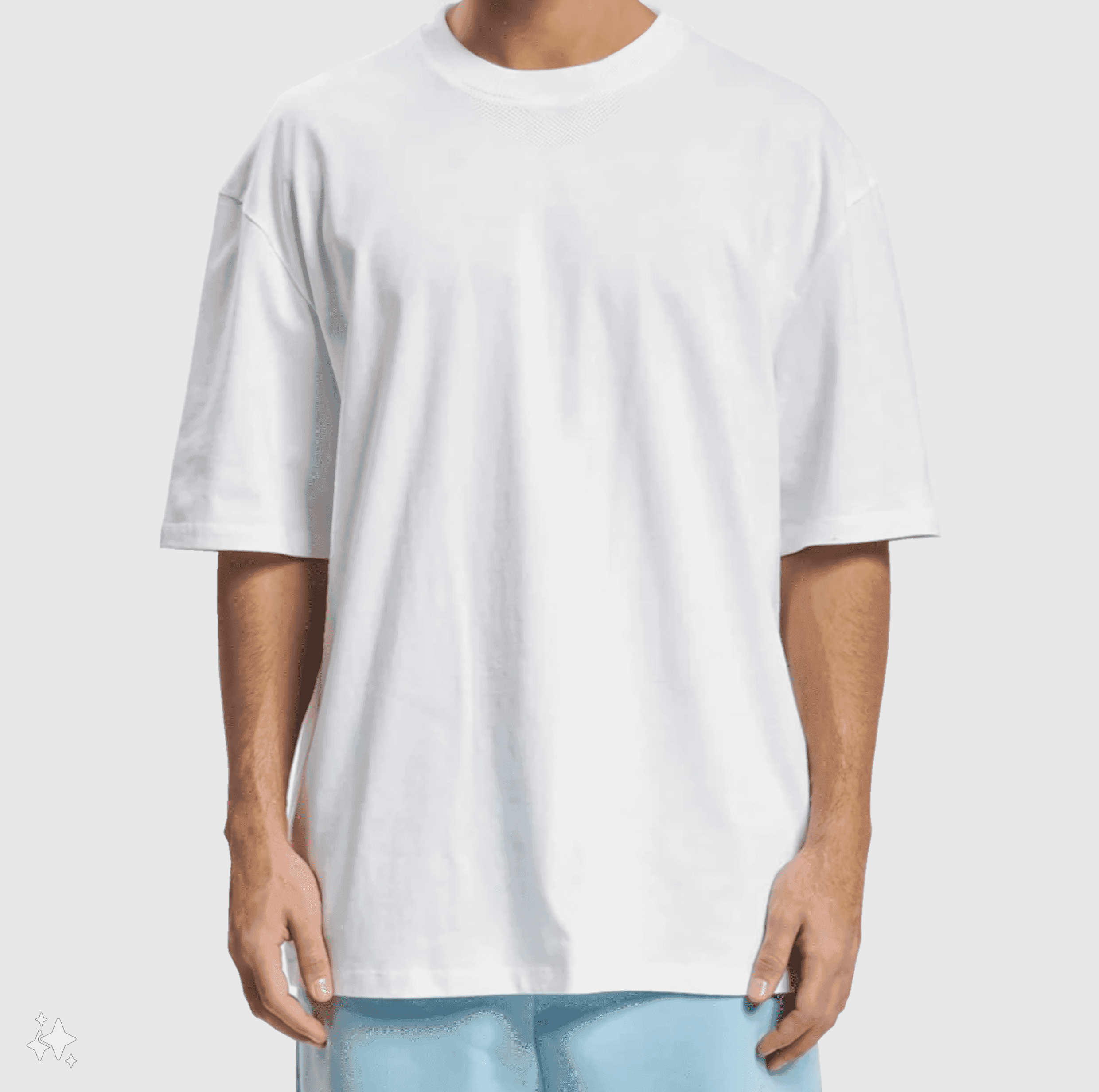 Oversize t shift Blanc/Noir . - Blanc 2XL