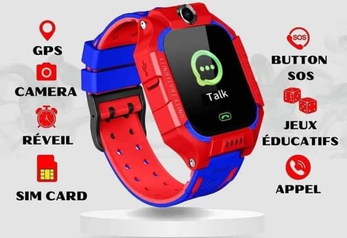 Montre Connectée Pour Enfants Smart 2030 Avec Traceur GPS - Rouge
