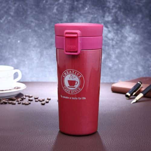 Thermos 500 ML mug thermos café - rouge - صورة 4