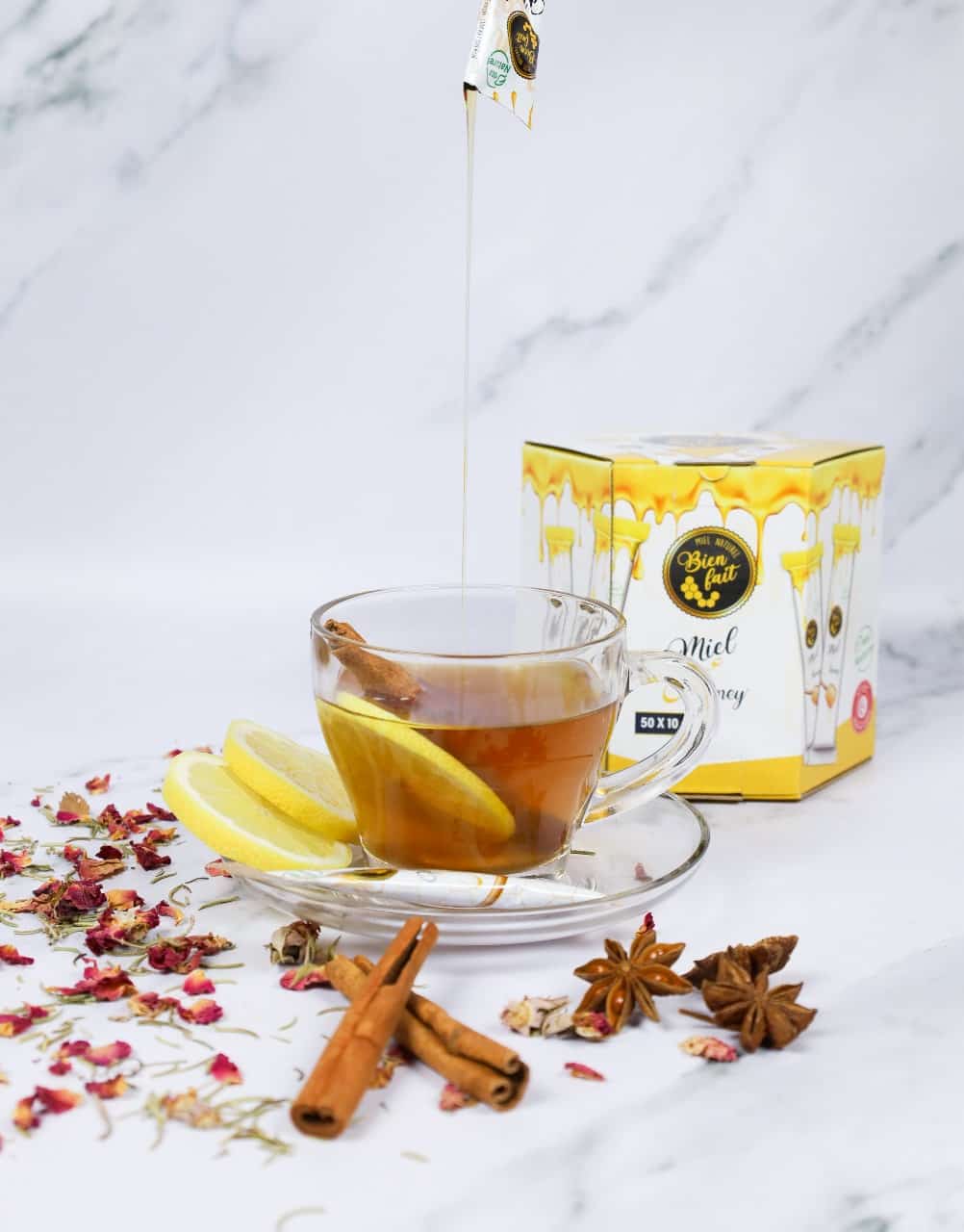 Coffret Miel Montagne Monodose - Monodose Boite de 25 - صورة 5