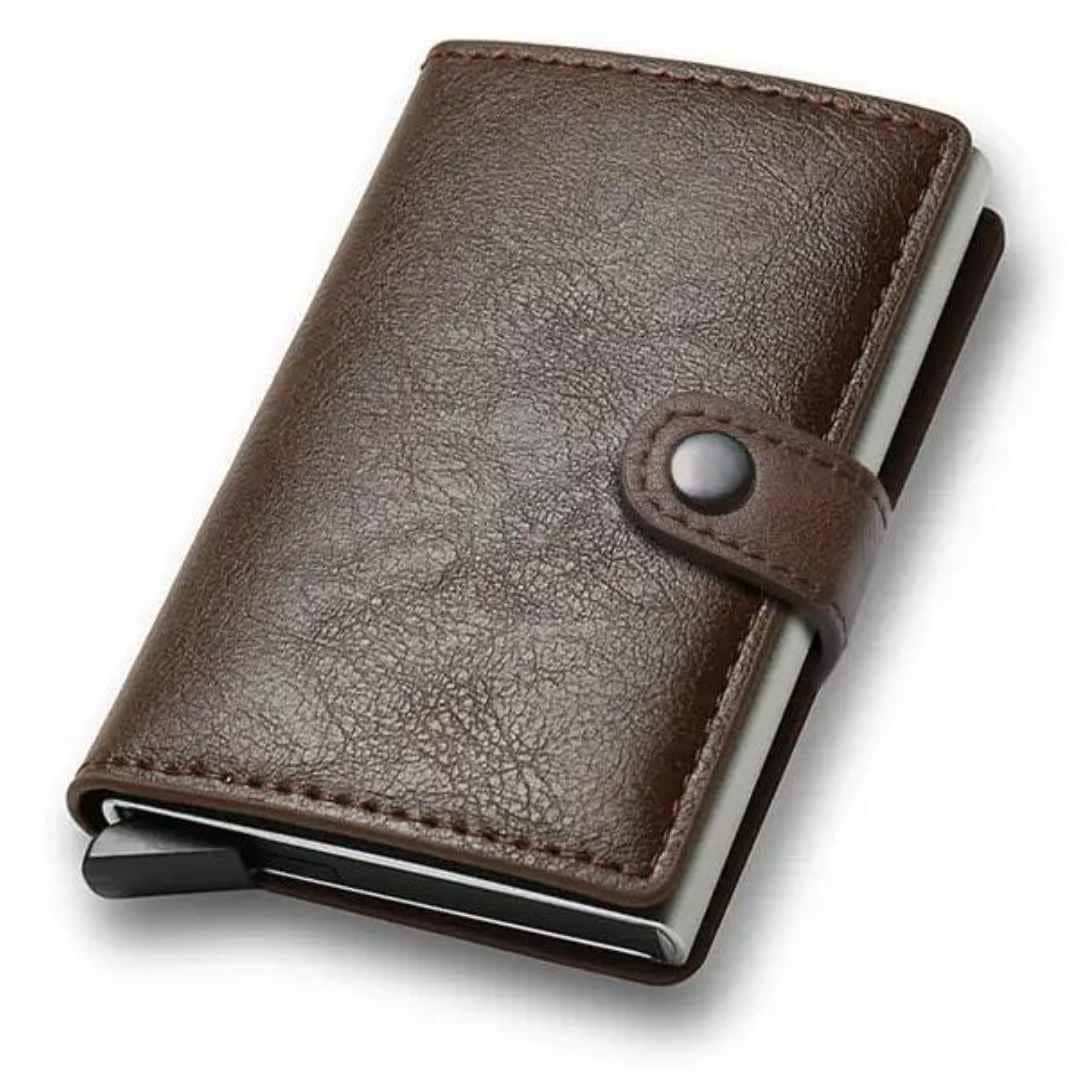 PORTE CARTE CREDIT - POP UP WALLET TS2 - MARRON FONCEE
