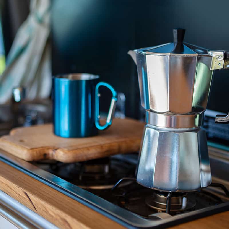 Cafetière Italienne expresso En Aluminium - 9 tasses - صورة 4