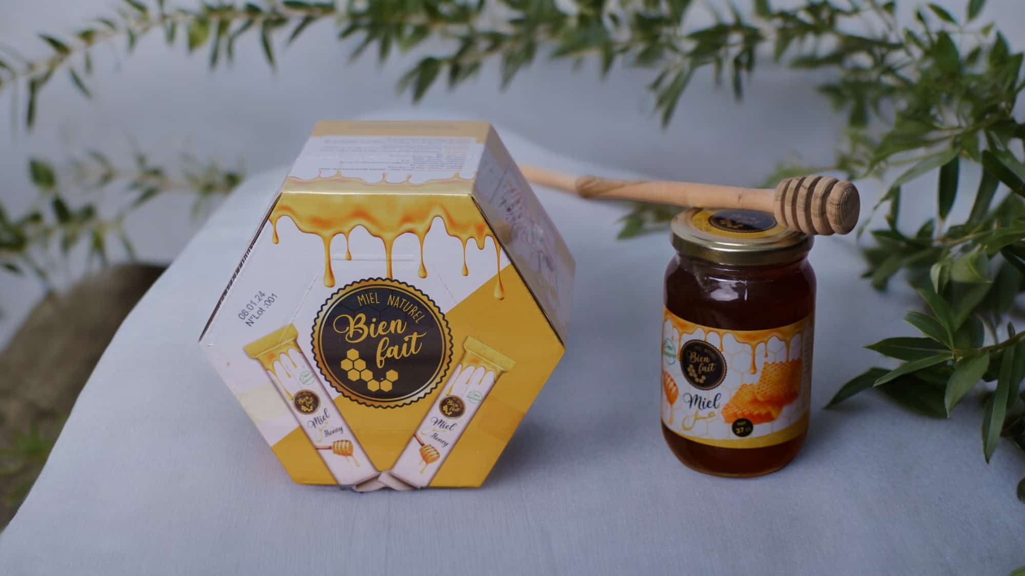 Coffret Miel Montagne Monodose - Monodose Boite de 25 - صورة 6