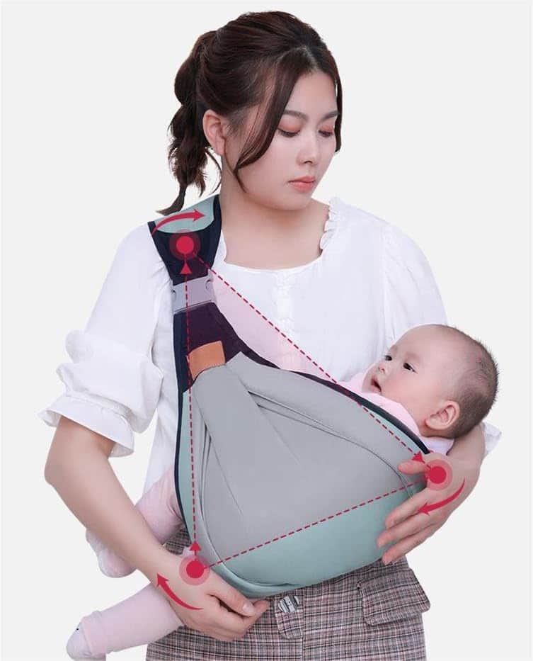 RAIYARA - Baby Sling - Bleu/Bleu Roi