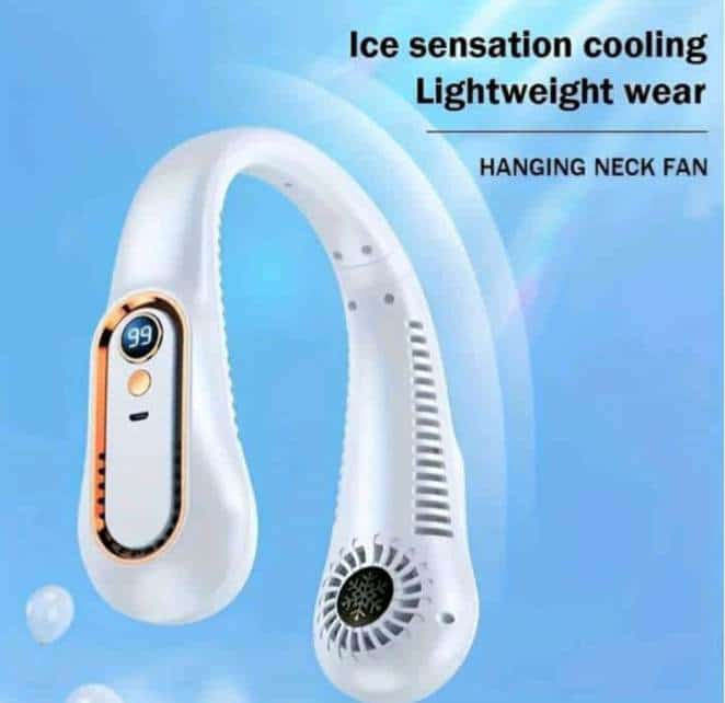 Ventilateur de cou (المروحة المحمولة) - أخضر - صورة 4