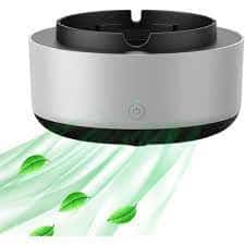 Cendrier purificateur d'air 2 en 1 - BLANC - صورة 3