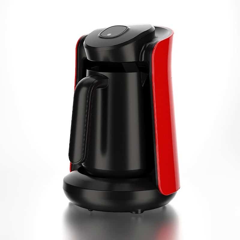 Silver Crest - Turkish Coffee Pot Kettle Intelligent Thermal Insulation Temperature Control Washing Electric - Red - صورة 2