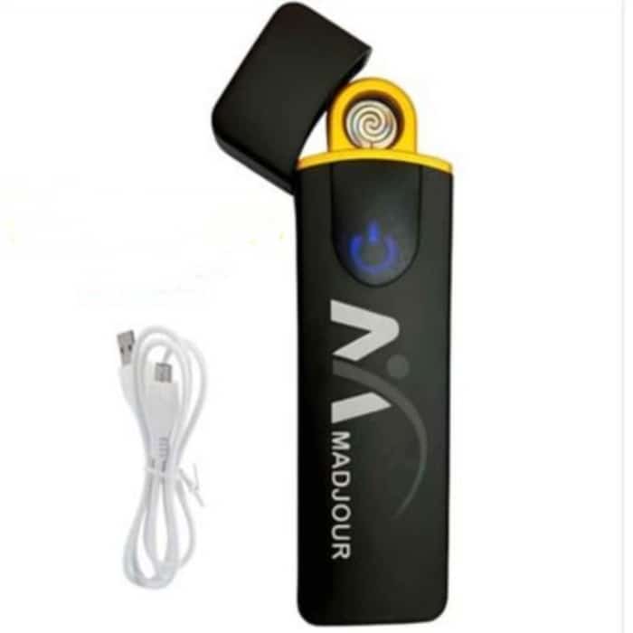 Briquet Allume Cigarette Rechargeable Avec Câble USB - Bleu - صورة 5