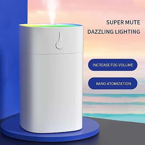 Humidificateur portable à lumière LED colorée (SD09) - Silver - صورة 7