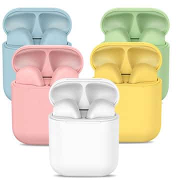 Ecouteurs Sans Fil - kit Bluetooth Tactile i12 - vert - صورة 2