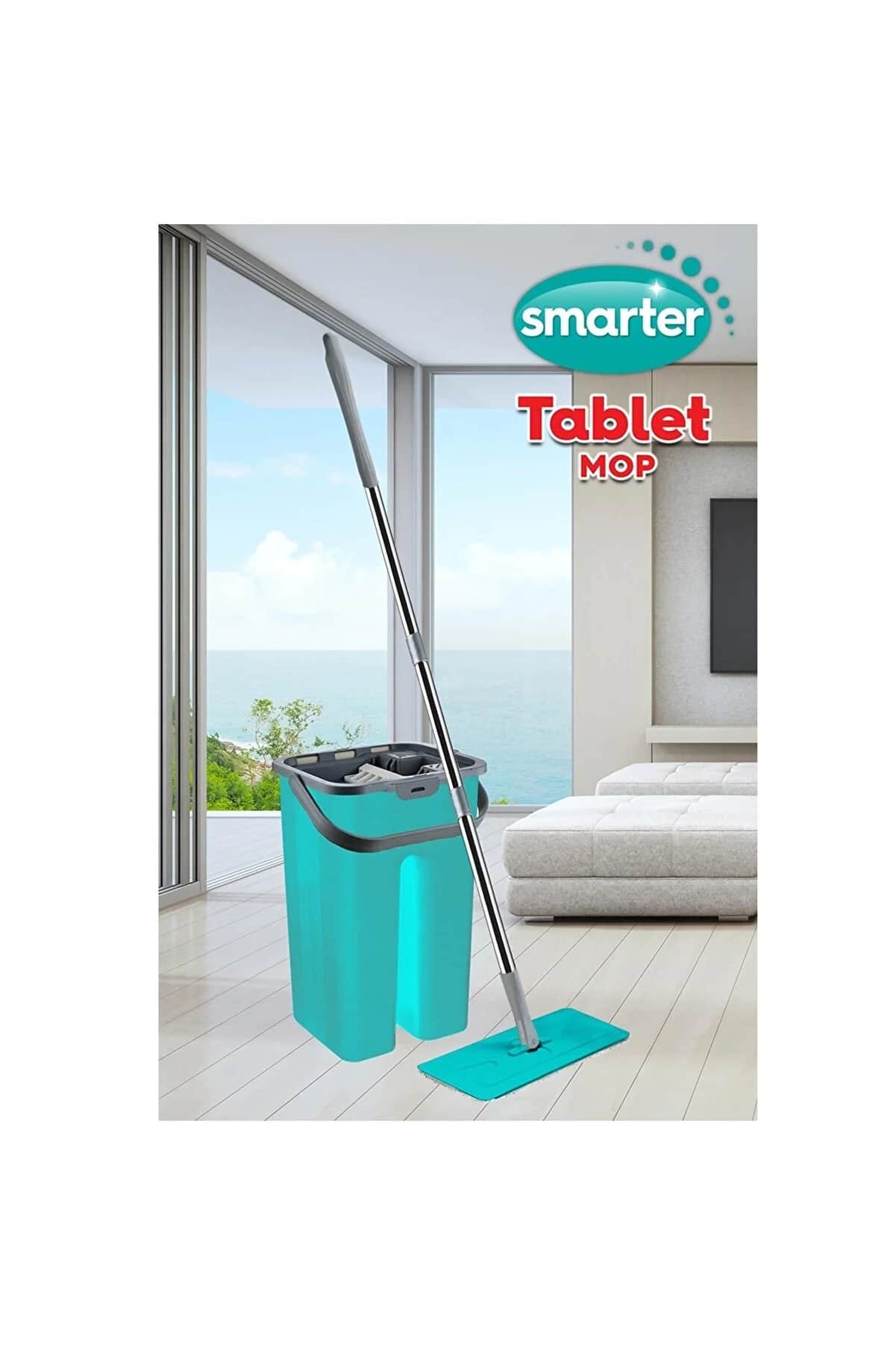 Elefan Otto Tablet Mop New Generation Cleaning Set - Green Gray