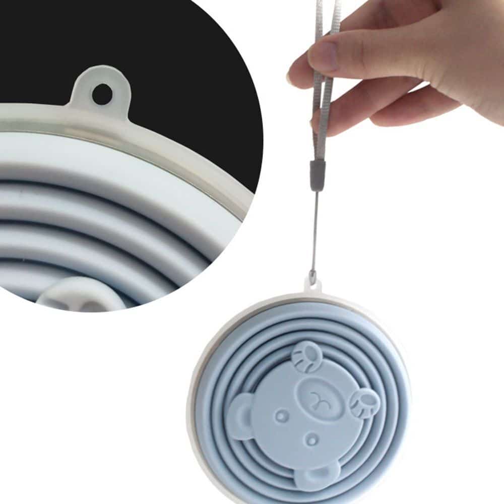 Tasse Silicone Pliable - 250ml - BLANC - صورة 4