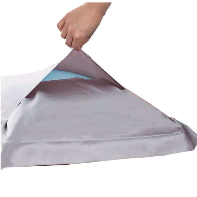 Lot de 2 taies d'oreiller en polycoton gris uni - Rose - صورة 2