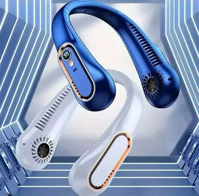 Ventilateur de cou (المروحة المحمولة) - أزرق