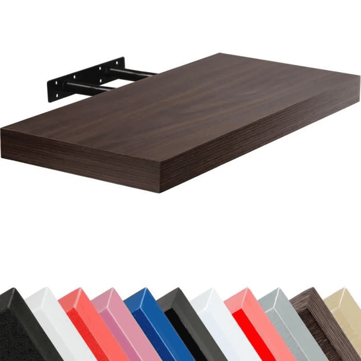 Étagère Suspendue invisible pour Livres Photos décoration - Wengué - 75CM - صورة 5