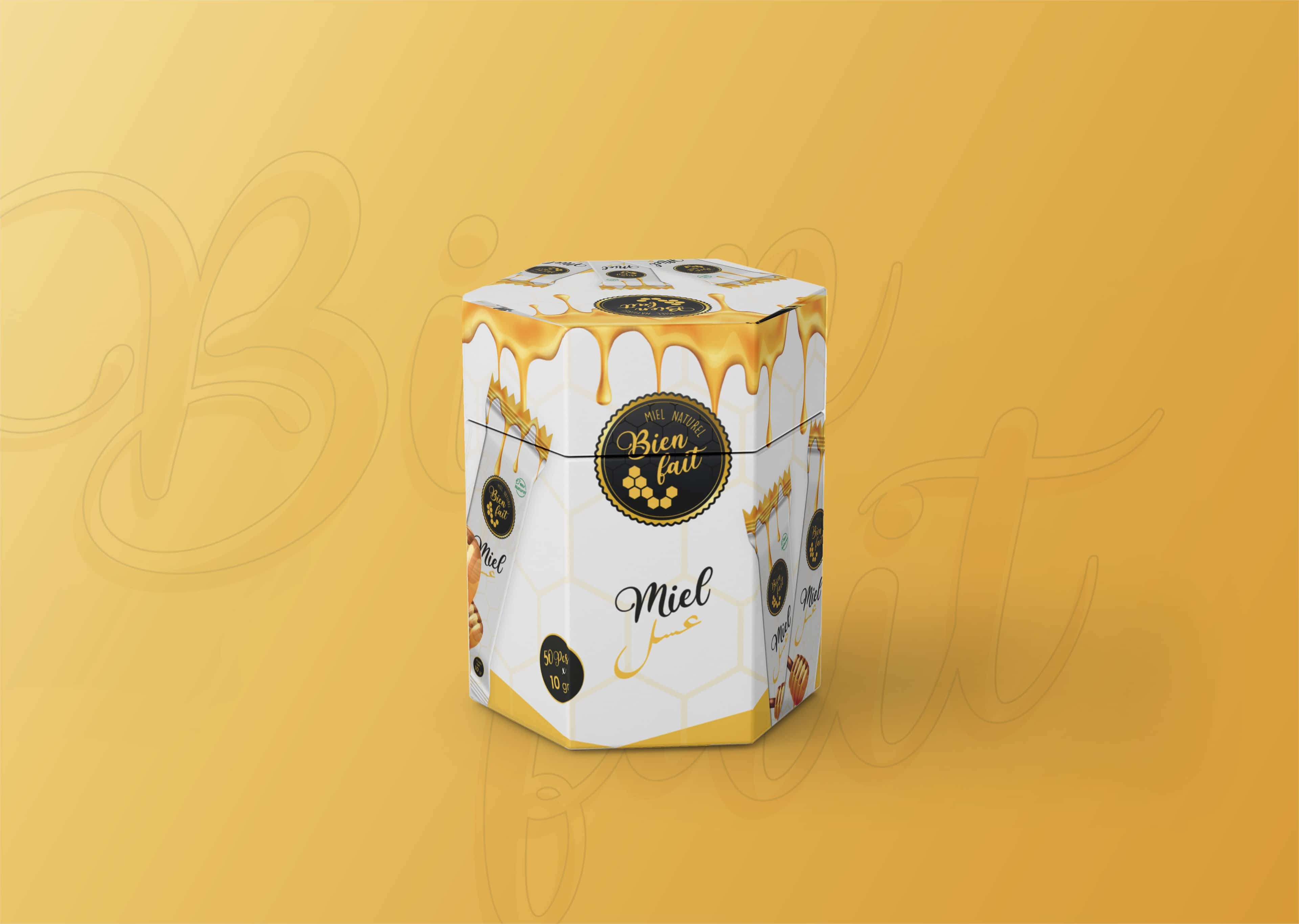 Coffret Miel Montagne Monodose - Monodose Boite de 25 - صورة 4