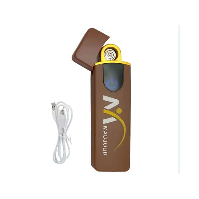 Briquet Allume Cigarette Rechargeable Avec Câble USB - Bleu - صورة 6