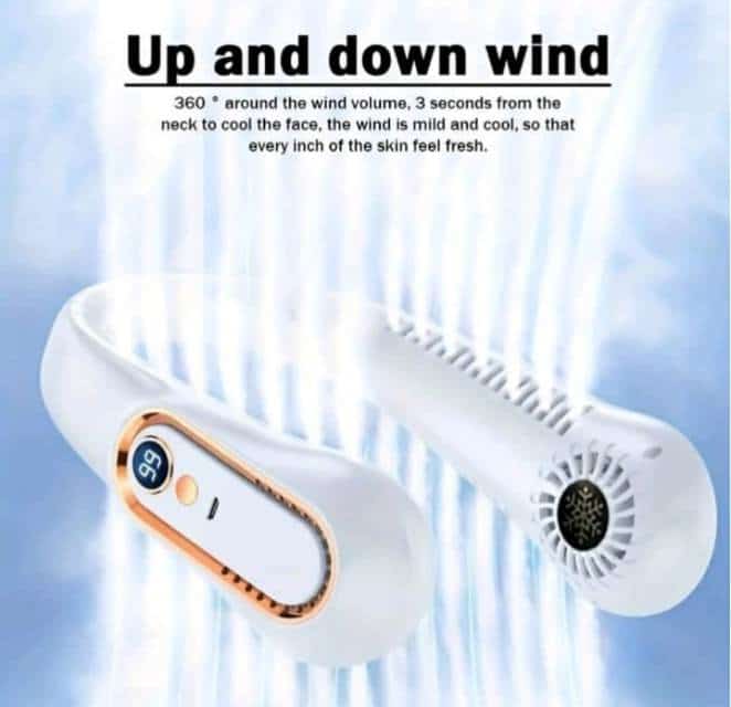 Ventilateur de cou (المروحة المحمولة) - أخضر - صورة 7